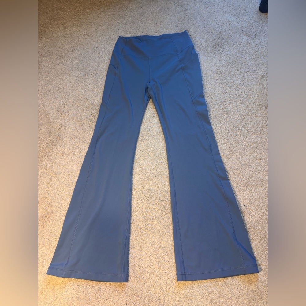 Fabletics Blue High-Rise Flared Leggings